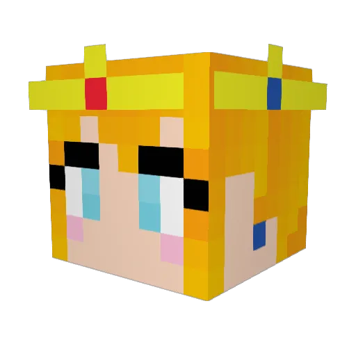 alithia_death Minecraft avatar head, 3D render