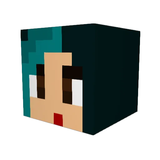 alitl Minecraft avatar head, 3D render