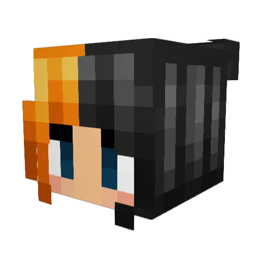 alittlegotholic Minecraft avatar head, 3D render