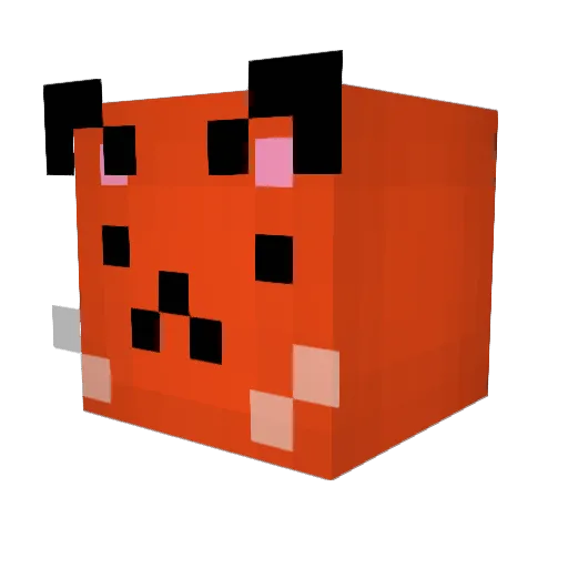 aliurophile Minecraft avatar head, 3D render