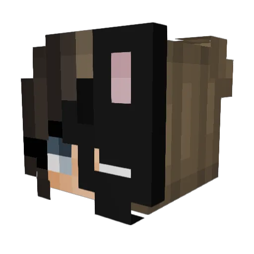 aliv44er Minecraft avatar head, 3D render
