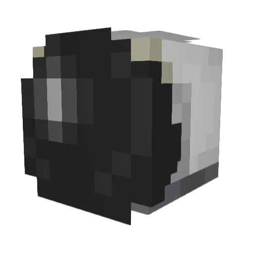 alivehamster Minecraft avatar head, 3D render