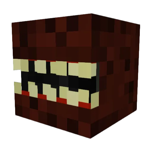 alivingperson Minecraft avatar head, 3D render
