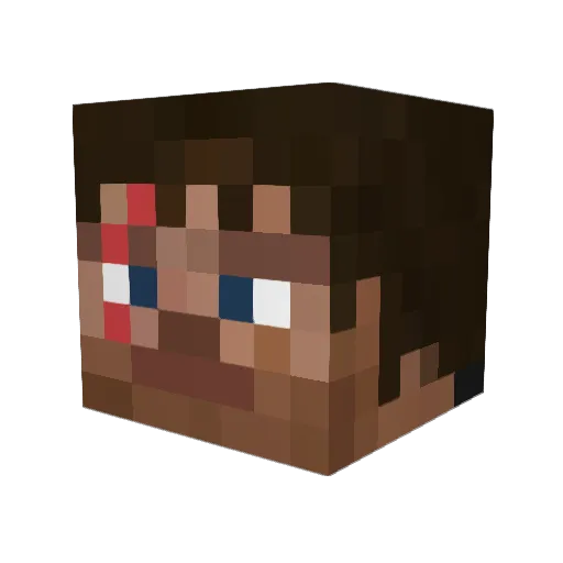 alix716 Minecraft avatar head, 3D render