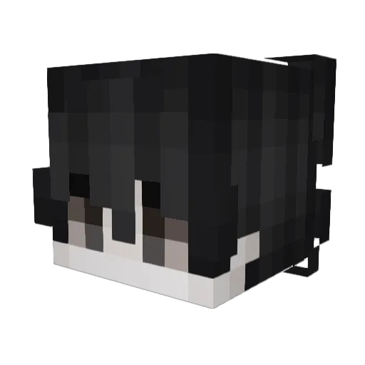 alixbalix Minecraft avatar head, 3D render