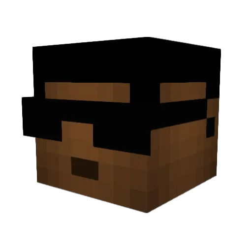aljoCS Minecraft avatar head, 3D render