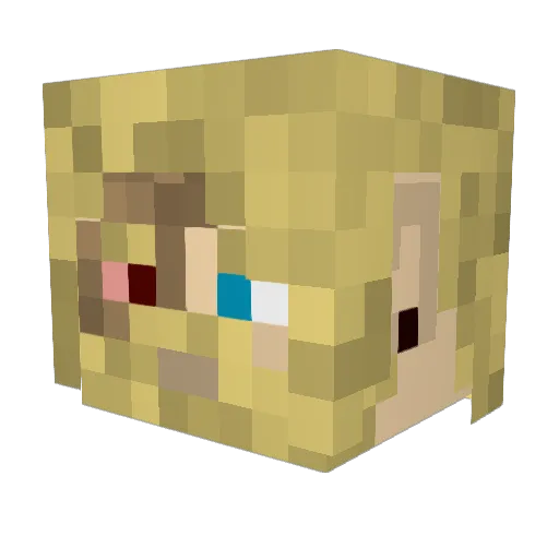 alkadwin Minecraft avatar head, 3D render