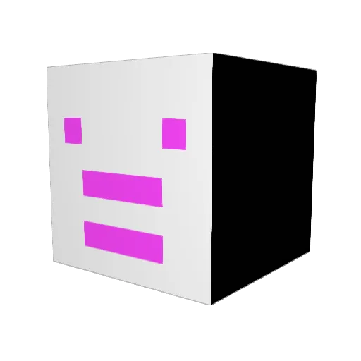 alkely Minecraft avatar head, 3D render