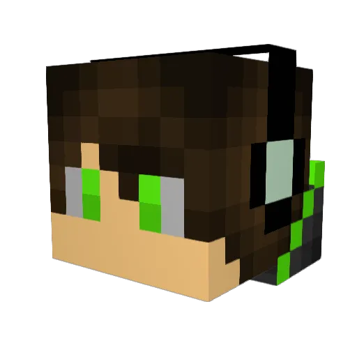 alkemai Minecraft avatar head, 3D render