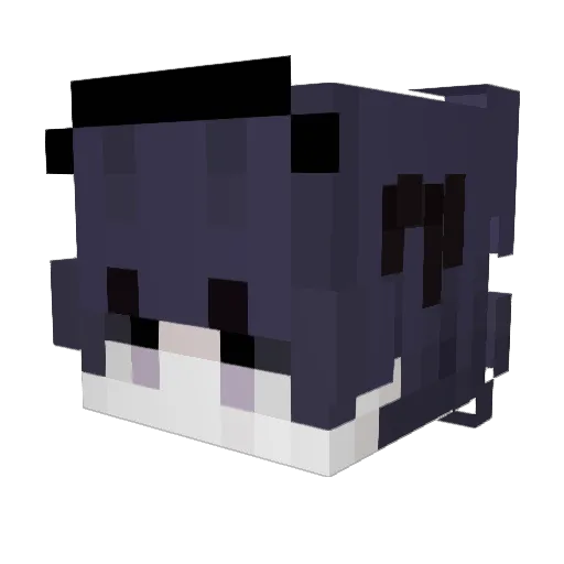 alkhol Minecraft avatar head, 3D render