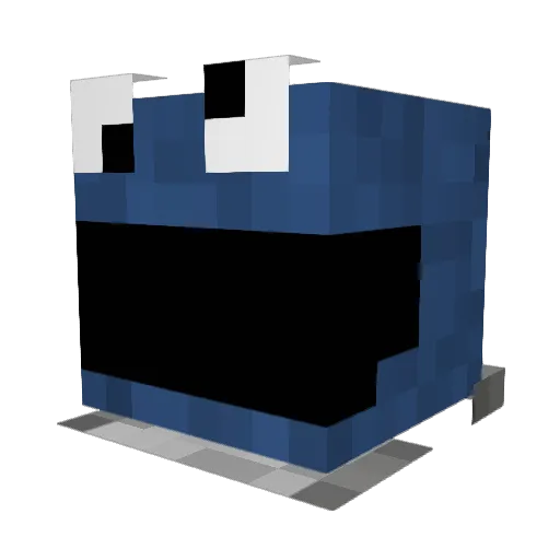 alkift Minecraft avatar head, 3D render