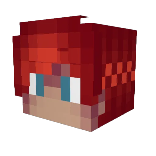 alkittexhd Minecraft avatar head, 3D render