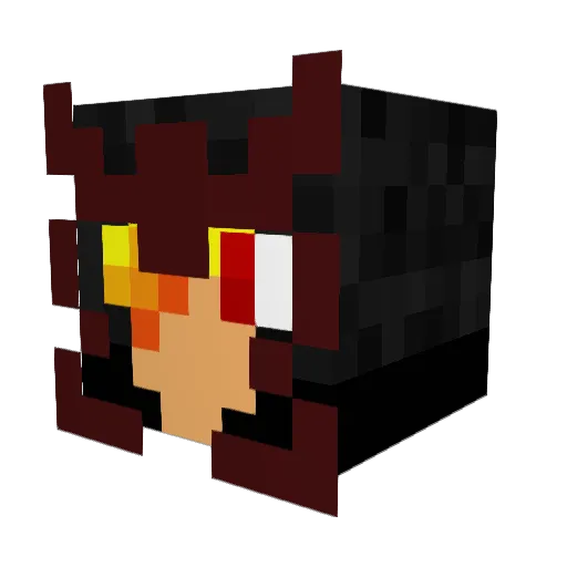 allahakazzo Minecraft avatar head, 3D render