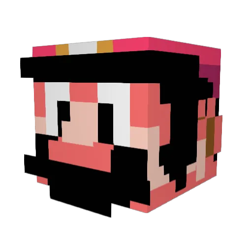 alland65720 Minecraft avatar head, 3D render