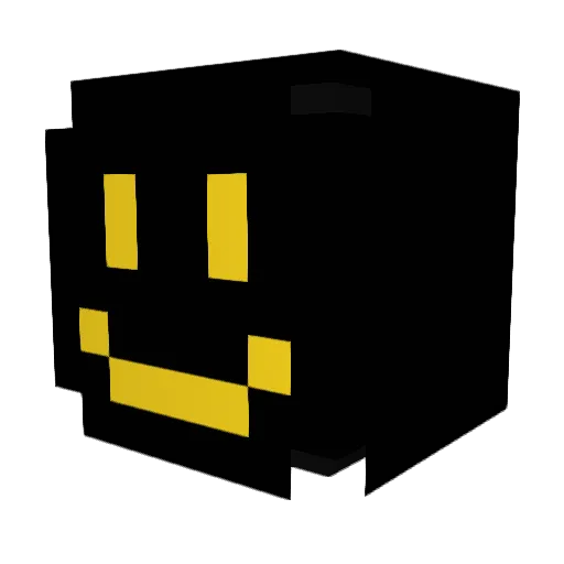 allasee Minecraft avatar head, 3D render