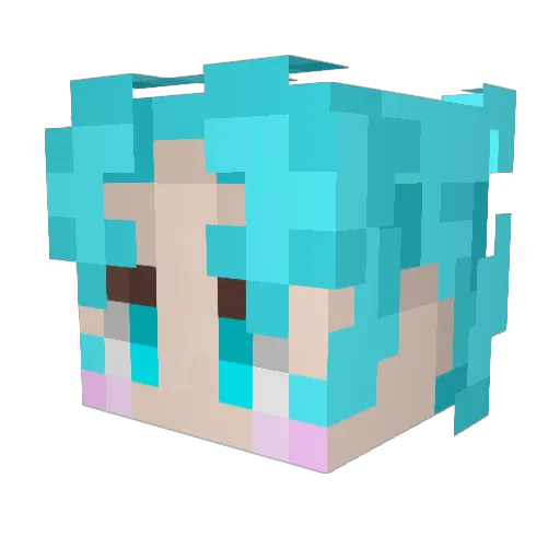 allay0343 Minecraft avatar head, 3D render