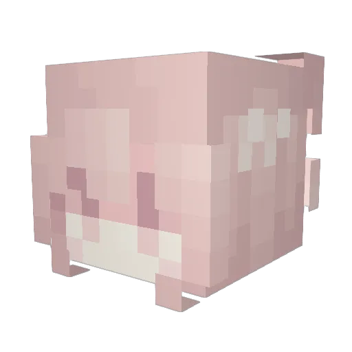 allelia Minecraft avatar head, 3D render