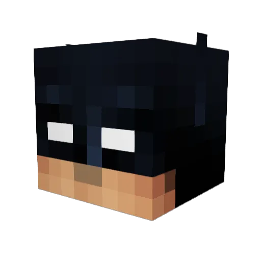 allen727 Minecraft avatar head, 3D render