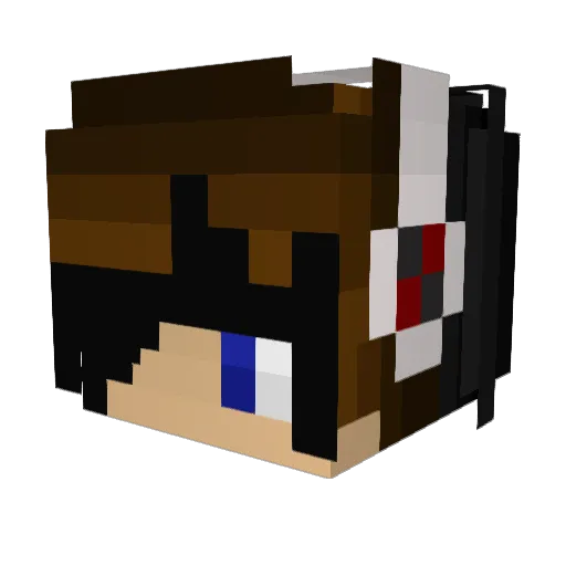 allen_h Minecraft avatar head, 3D render