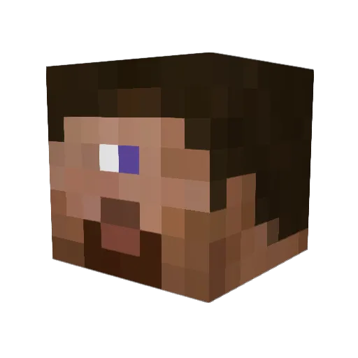 allenchad Minecraft avatar head, 3D render