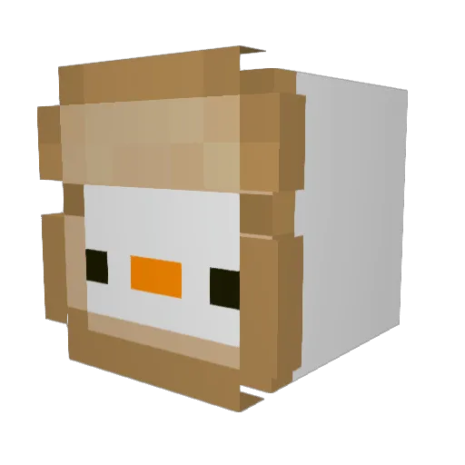 allenchew Minecraft avatar head, 3D render