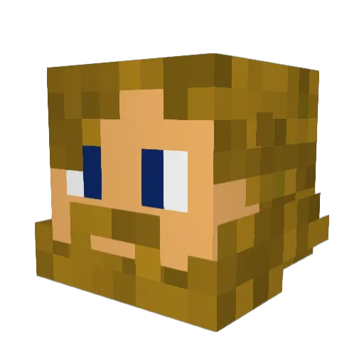 allenology Minecraft avatar head, 3D render