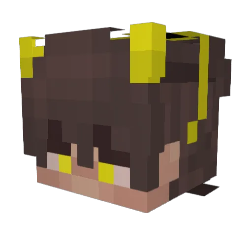 allesVintage Minecraft avatar head, 3D render