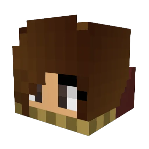 alles_unklar Minecraft avatar head, 3D render