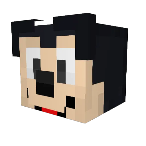 allesklarizzda Minecraft avatar head, 3D render
