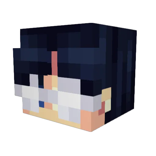 allesuper Minecraft avatar head, 3D render