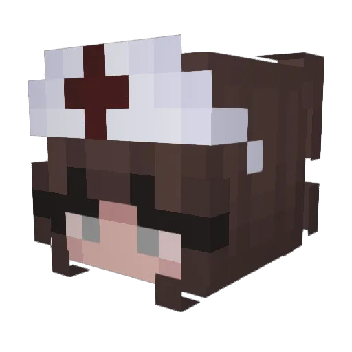 allexxiss14 Minecraft avatar head, 3D render