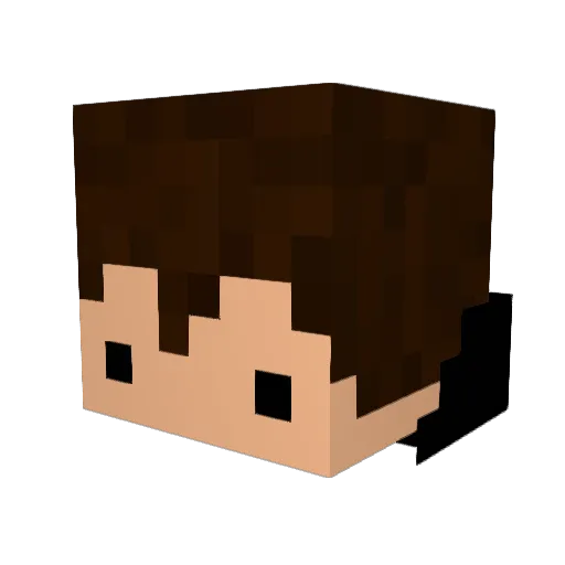 allezGucci Minecraft avatar head, 3D render
