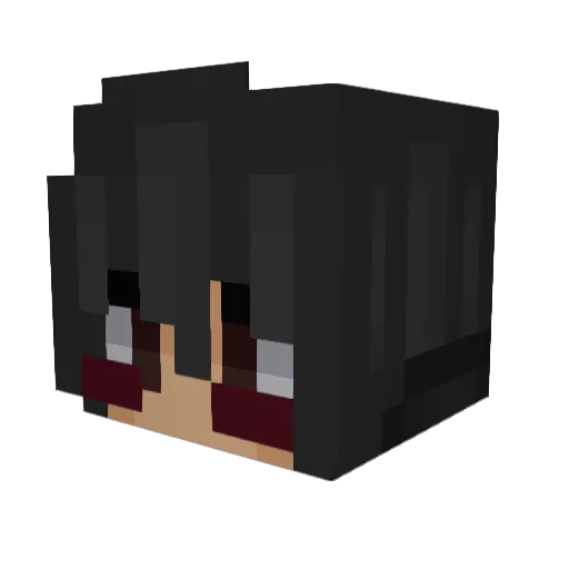 allhailking Minecraft avatar head, 3D render