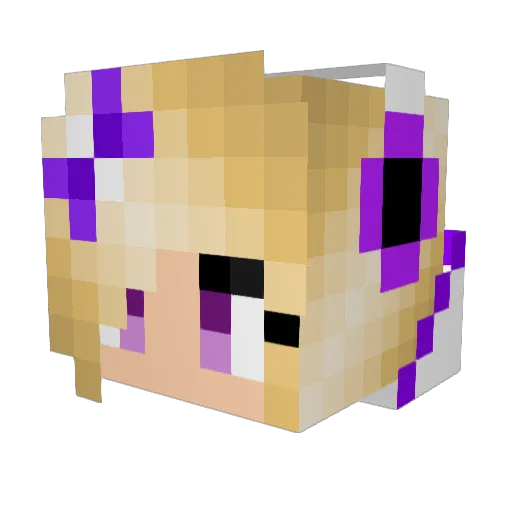 alli1001 Minecraft avatar head, 3D render