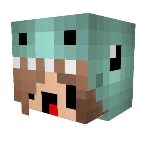 allieballet101 Minecraft avatar head, 3D render