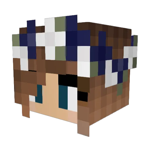 alliecat20 Minecraft avatar head, 3D render