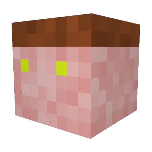 alligatormanjr Minecraft avatar head, 3D render