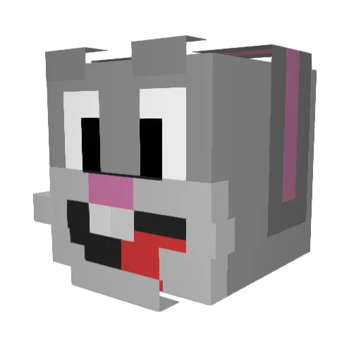 alliiass Minecraft avatar head, 3D render