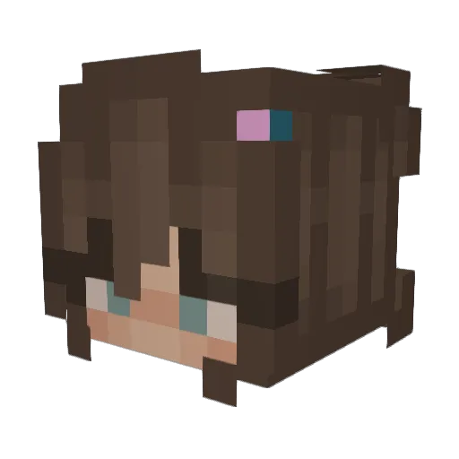 alliiixoxo Minecraft avatar head, 3D render