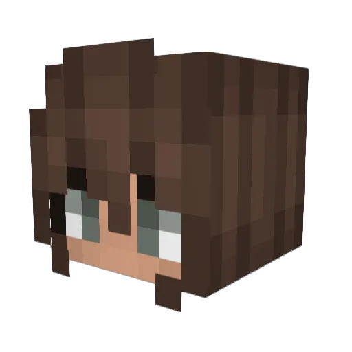 alliitroll Minecraft avatar head, 3D render
