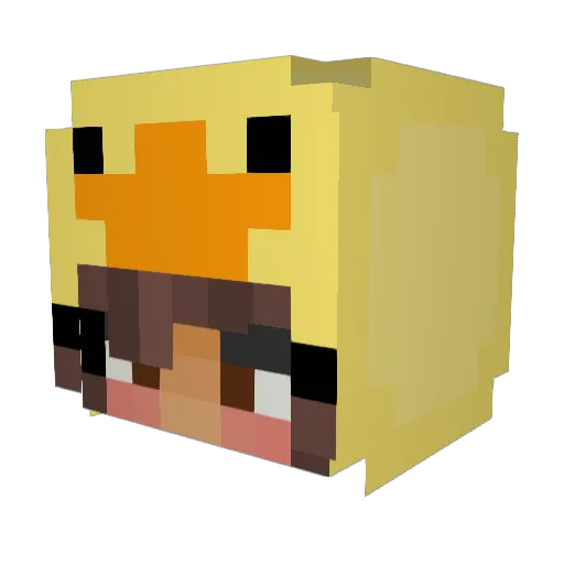 allilynne Minecraft avatar head, 3D render