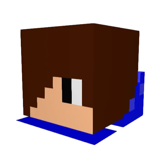 allio45 Minecraft avatar head, 3D render