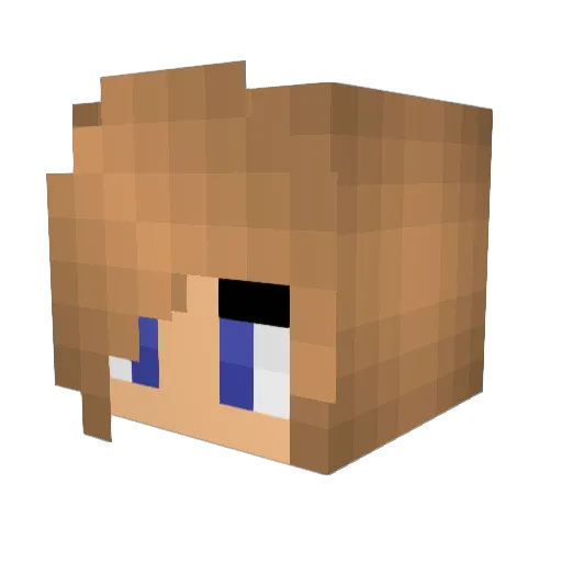 allisonjess Minecraft avatar head, 3D render