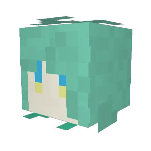 allixon__ Minecraft avatar head, 3D render