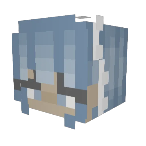 alljay Minecraft avatar head, 3D render