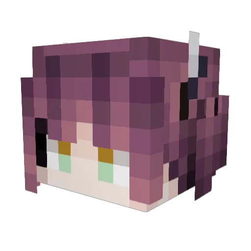 alljkuy Minecraft avatar head, 3D render