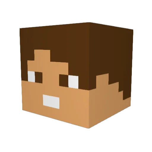 allkore Minecraft avatar head, 3D render