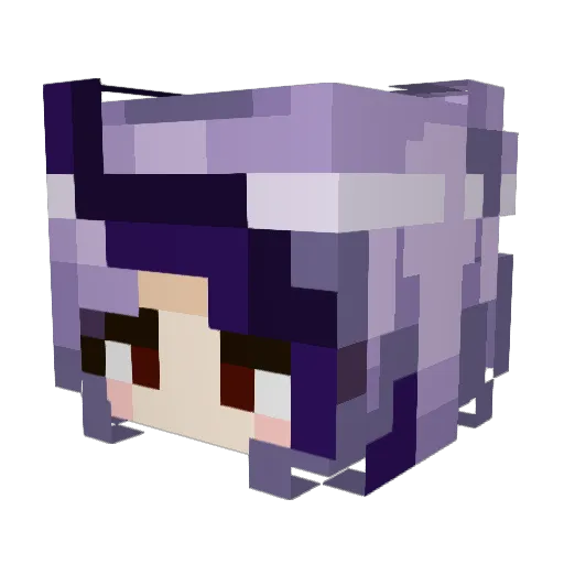 allkouko Minecraft avatar head, 3D render