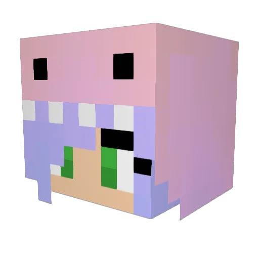 alllicatt Minecraft avatar head, 3D render