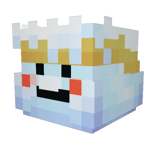 allmightlvlup Minecraft avatar head, 3D render